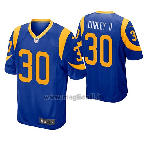 Maglia NFL Game Los Angeles Rams Todd Gurley Blu Giallo